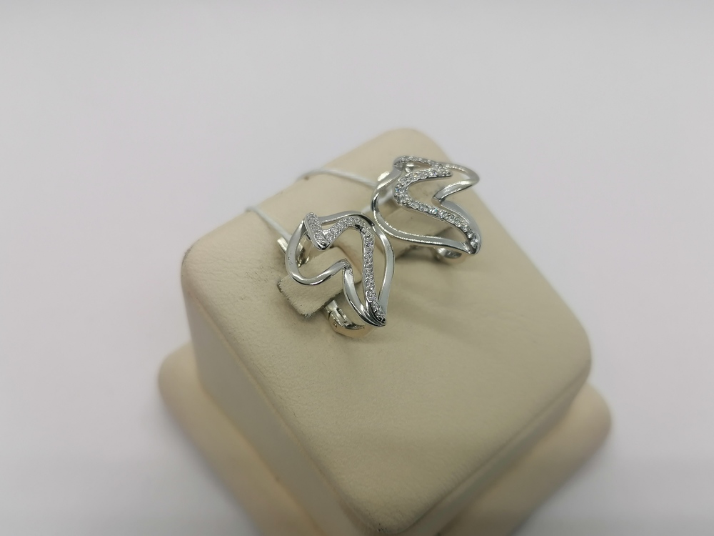 СКМИ585 СЕРЬГИ С КАМНЯМИ (Au 585)