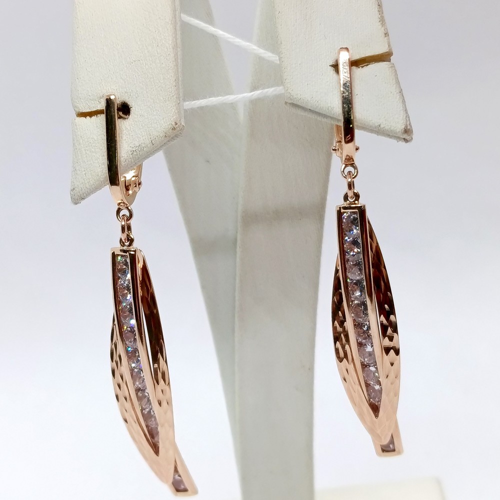 СЕРЬГИ С КАМНЯМИ (Au 585)