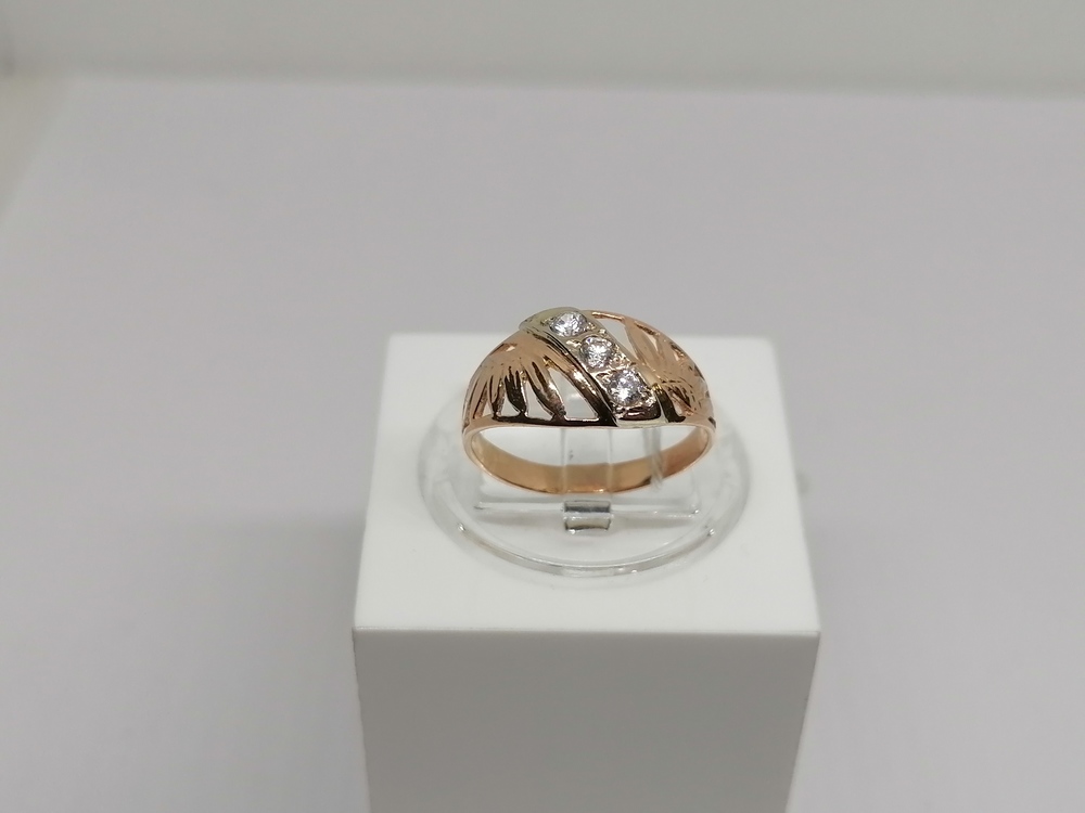 КОЛКМИ585 КОЛЬЦО С КАМНЯМИ (Au 585)