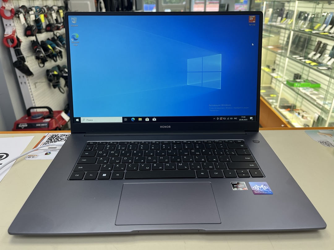 Ноутбук Honor magicbook 15 2021; Ryzen 5-5500U, HD Graphics, 16 Гб, 512 GB, Нет