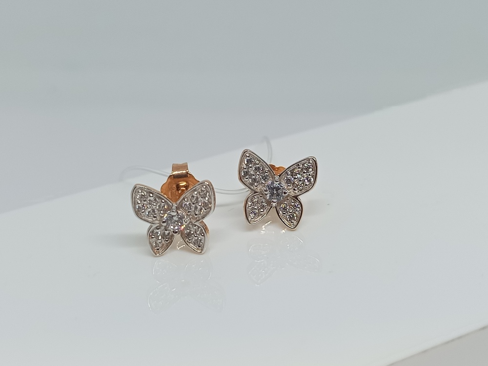 СЕРЬГИ ПУСЕТЫ с камнями (Au 585)