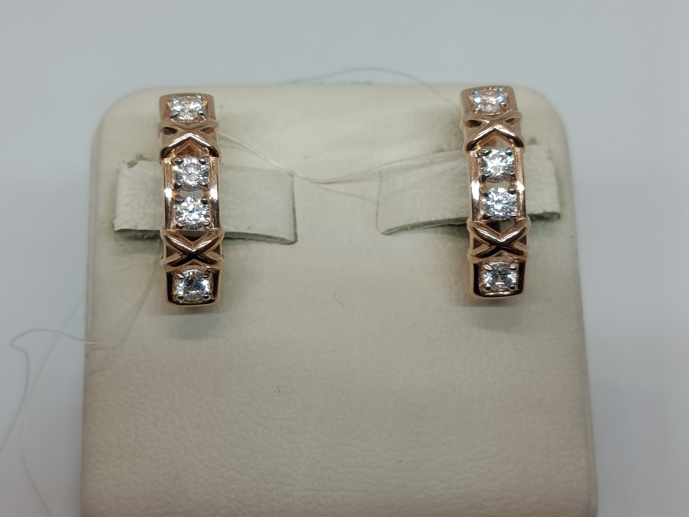 СЕРЬГИ С КАМНЯМИ (Au 585)