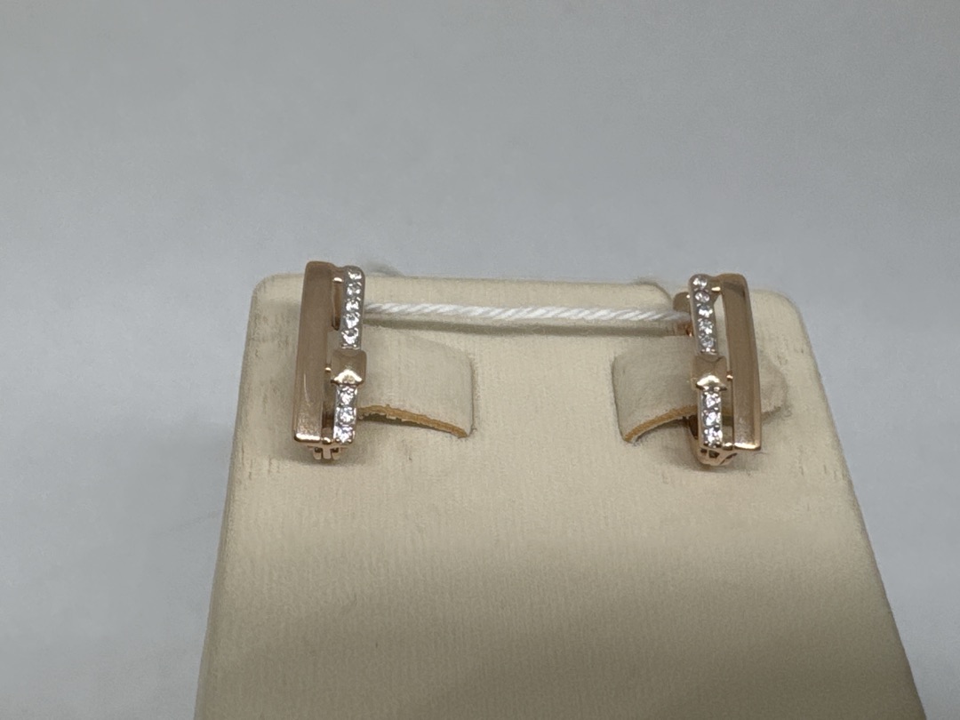 СКМИ585 СЕРЬГИ С КАМНЯМИ (Au 585)