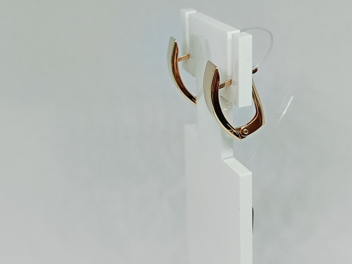 СЕРЬГИ БЕЗ КАМНЯ (Au 585)