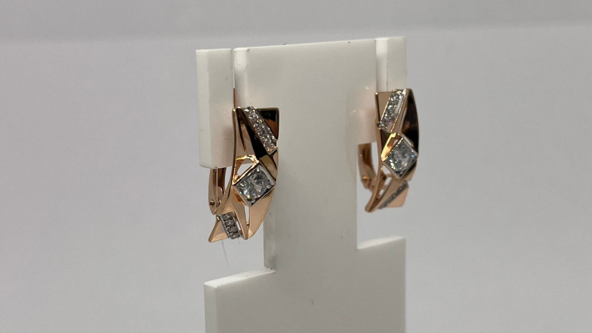 СЕРЬГИ С КАМНЯМИ (Au 585)