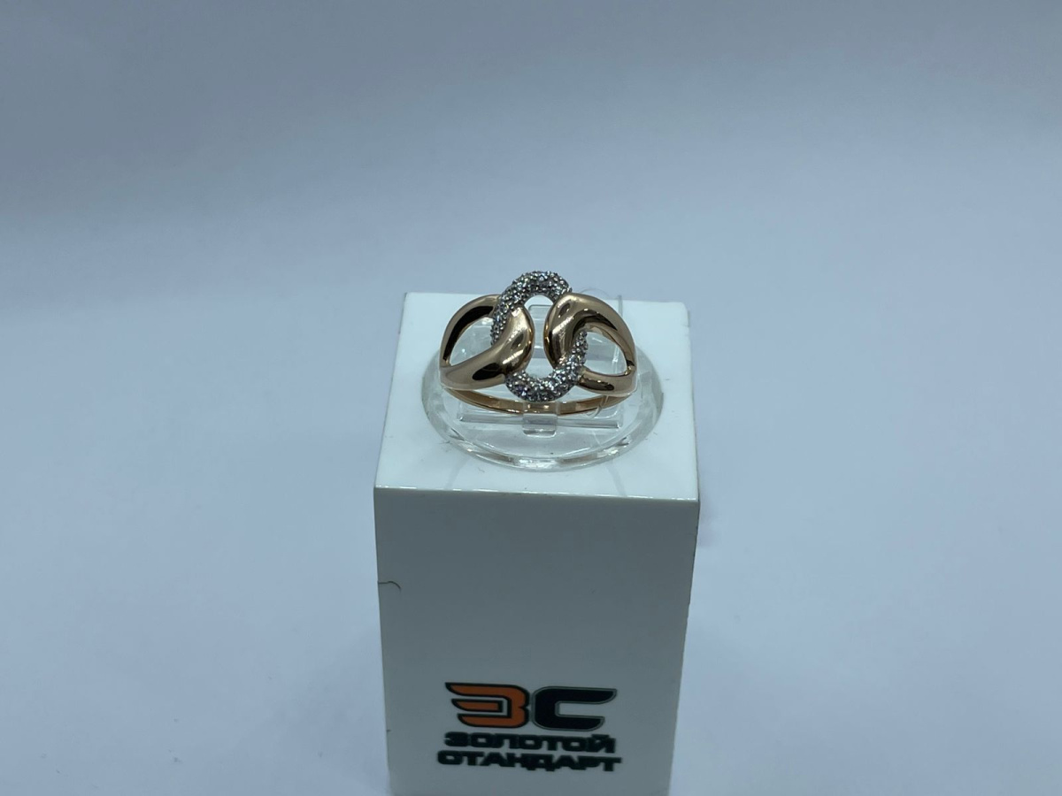 КОЛЬЦО С КАМНЯМИ (Au 585)