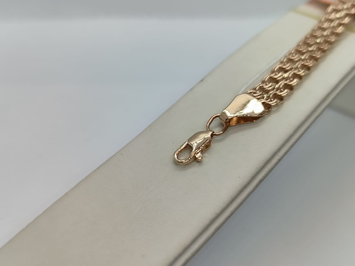 БЛБ585 БРАСЛЕТ ПОЛНОВЕСНЫЙ Бисмарк (Au 585)