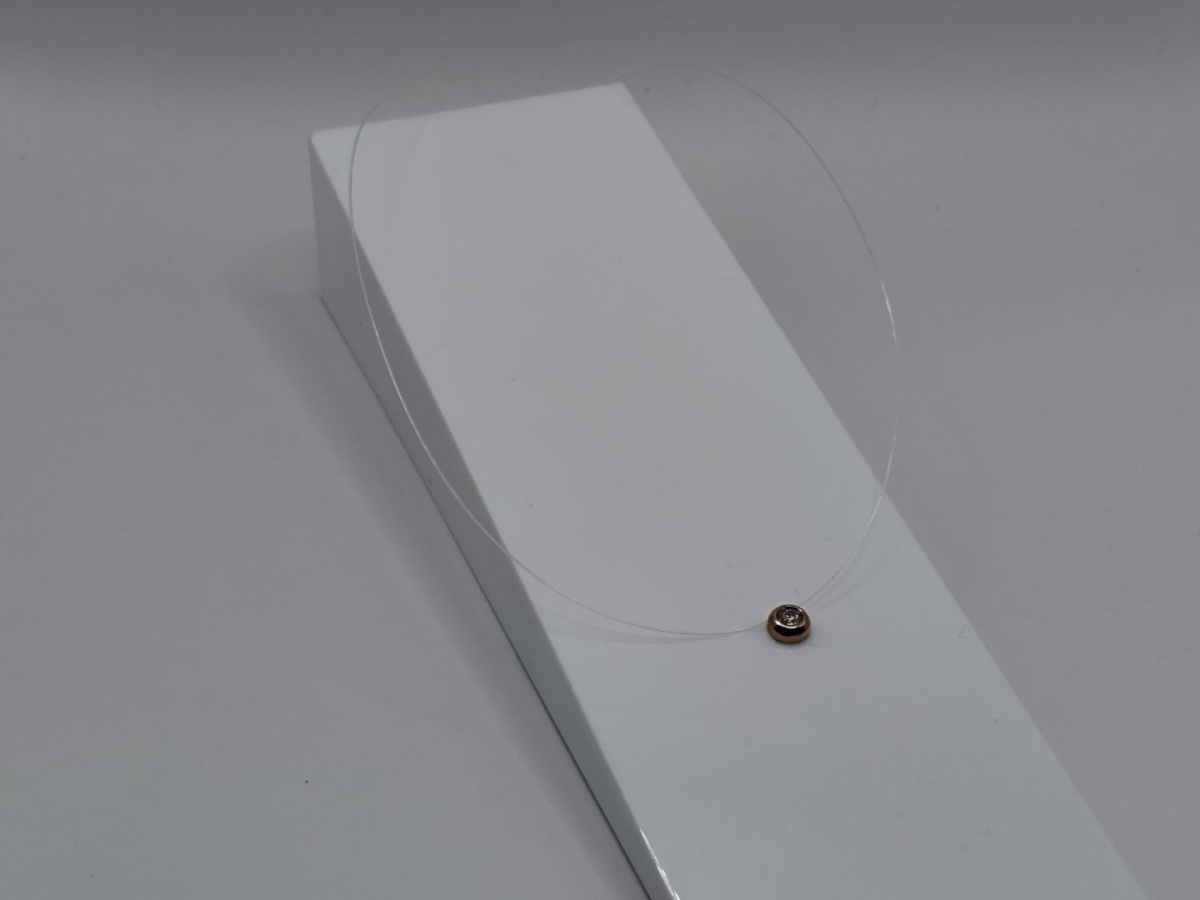 КОЛЬЕ НА ЛЕСКЕ с камнем (Au 585)