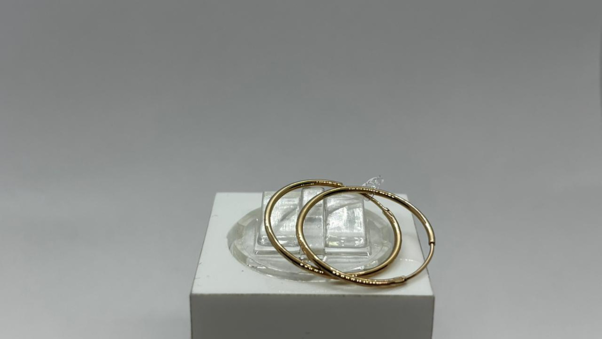 СЕРЬГИ КОНГО без камня (Au 585)