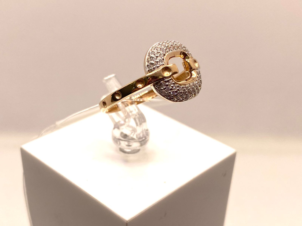 КОЛЬЦО С КАМНЯМИ (Au 585)