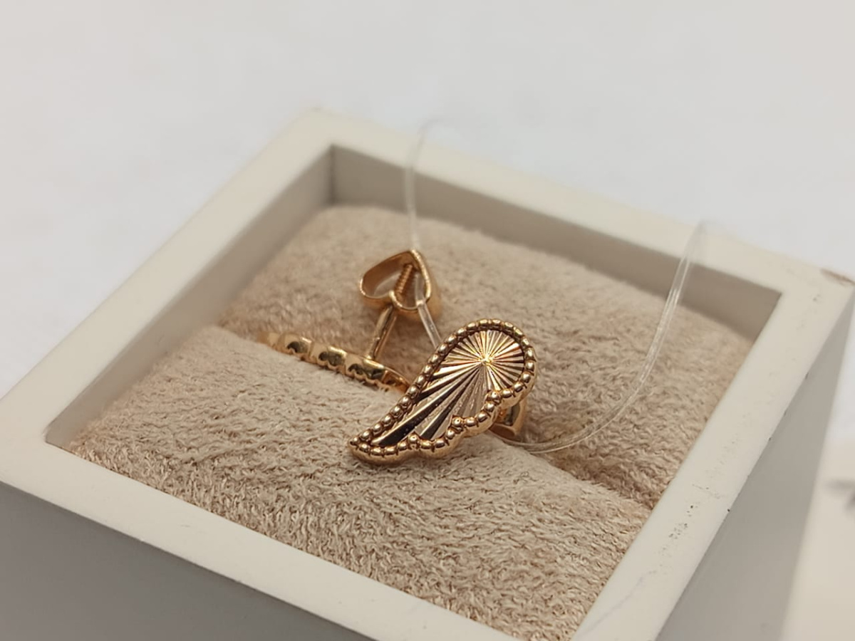 СЕРЬГИ ПУСЕТЫ с камнями (Au 585)