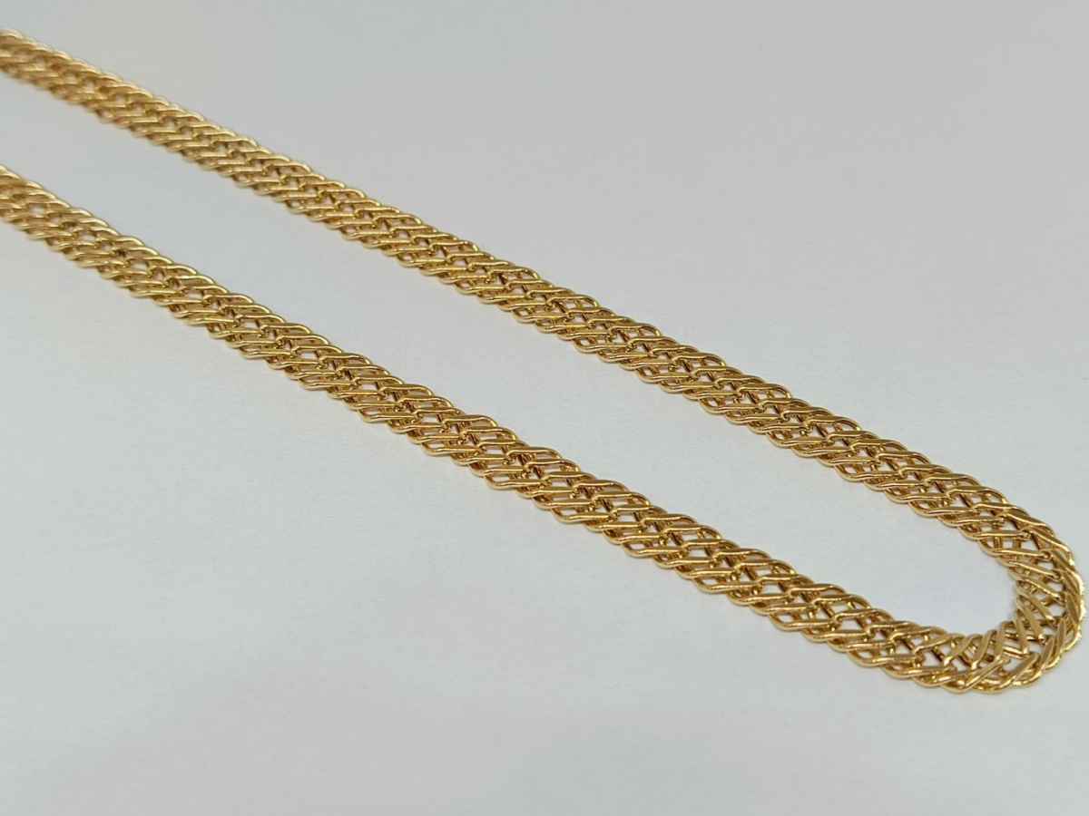 ЦПР3585 ЦЕПЬ ПУСТОТЕЛАЯ Ромб тройной (Au 585)