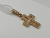 ПОДККИ585 ПОДВЕСКА КРЕСТ С КАМНЯМИ (Au 585)