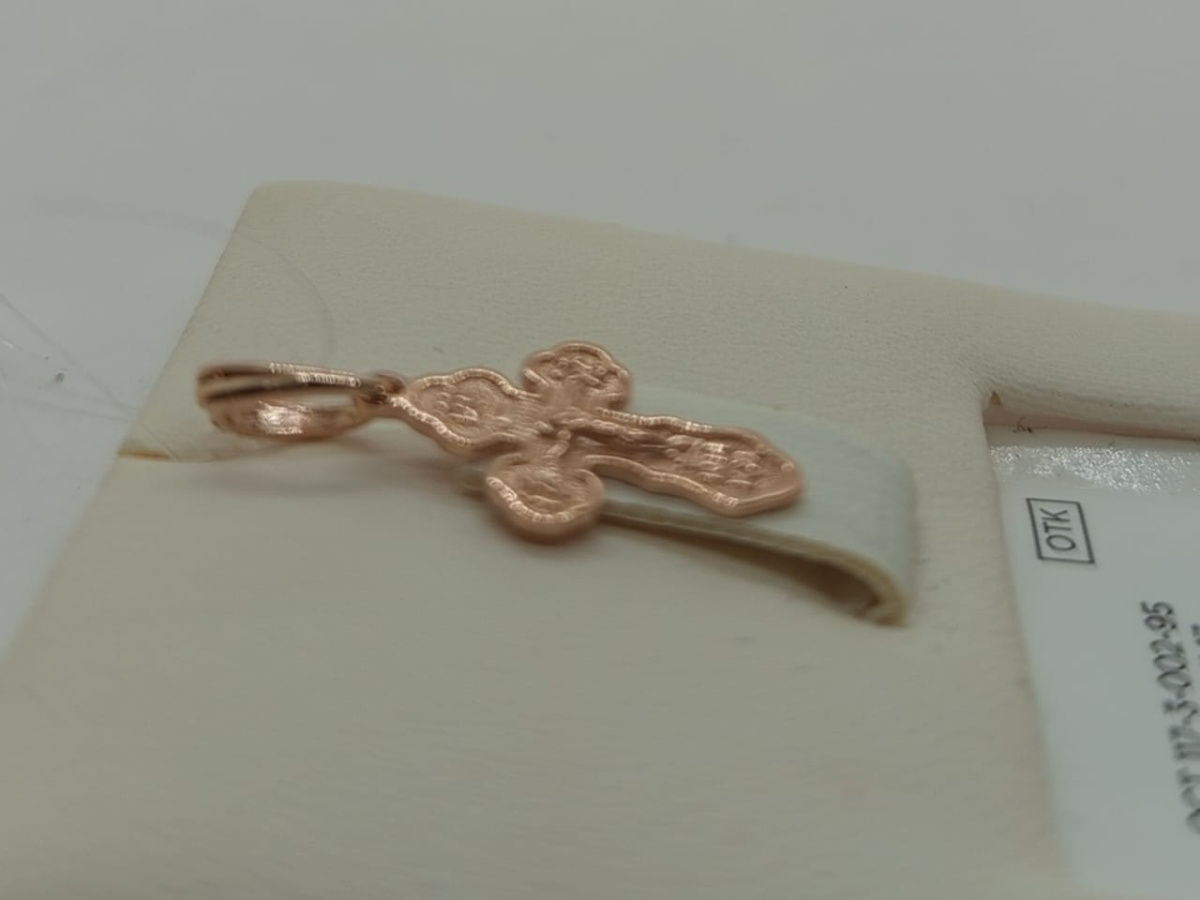 ПОДВЕСКА КРЕСТ без камня (Au 585)