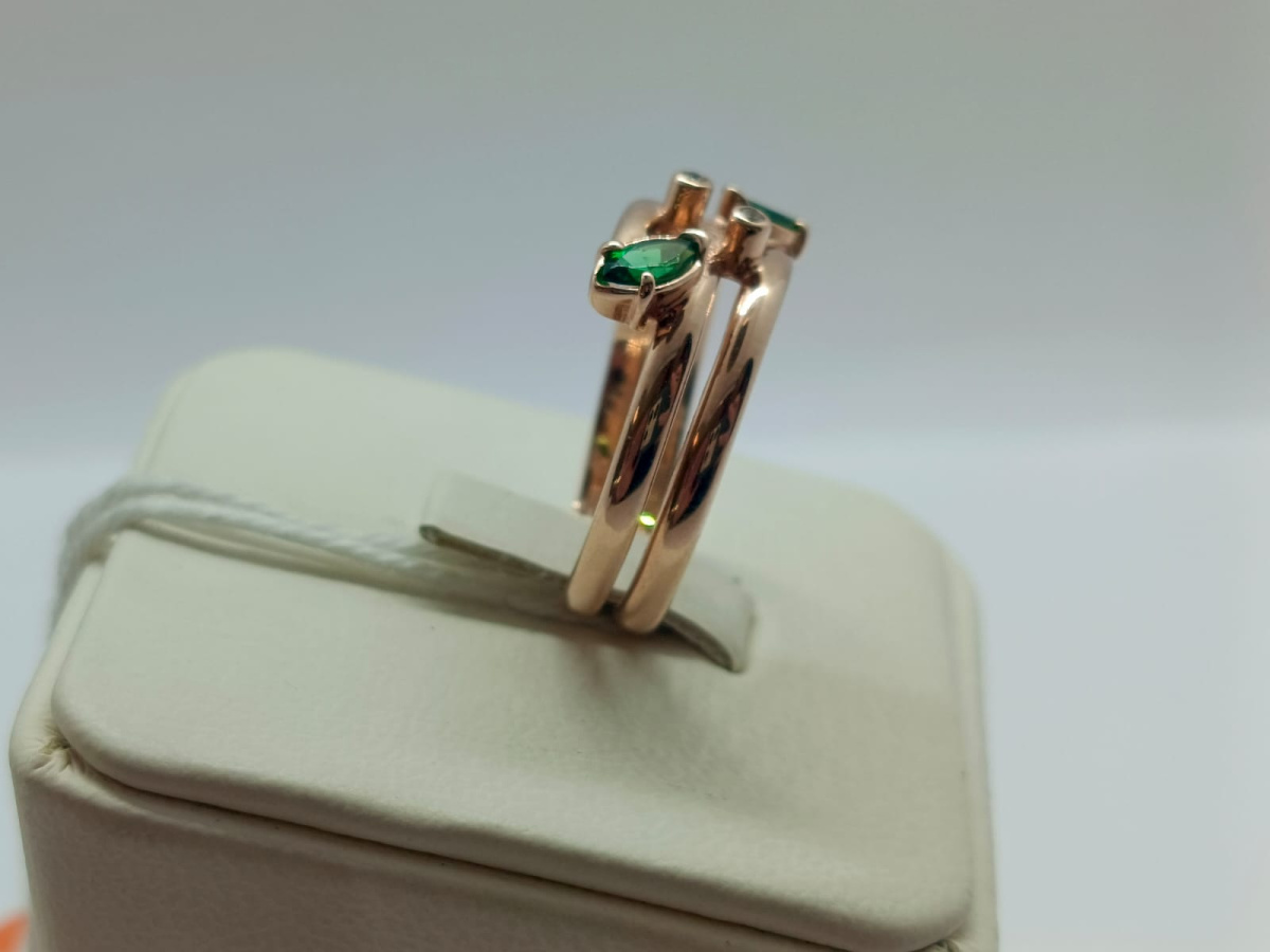 КОЛКМИ585 КОЛЬЦО С КАМНЯМИ (Au 585)