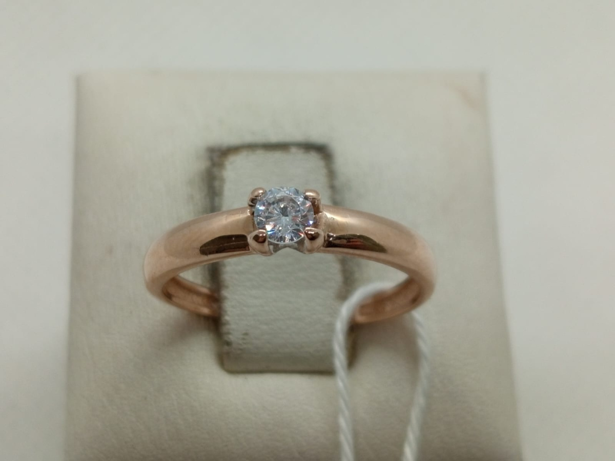 КОЛЬЦО С КАМНЕМ (Au 585)