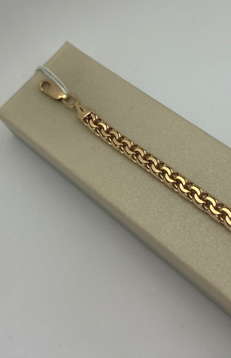 БЛБ585 БРАСЛЕТ ПОЛНОВЕСНЫЙ Бисмарк (Au 585)