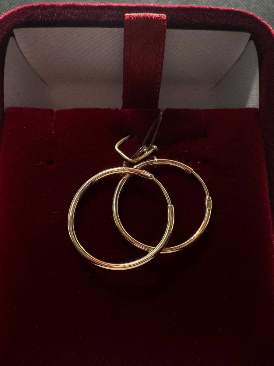 СЕРЬГИ КОНГО без камня (Au 585)