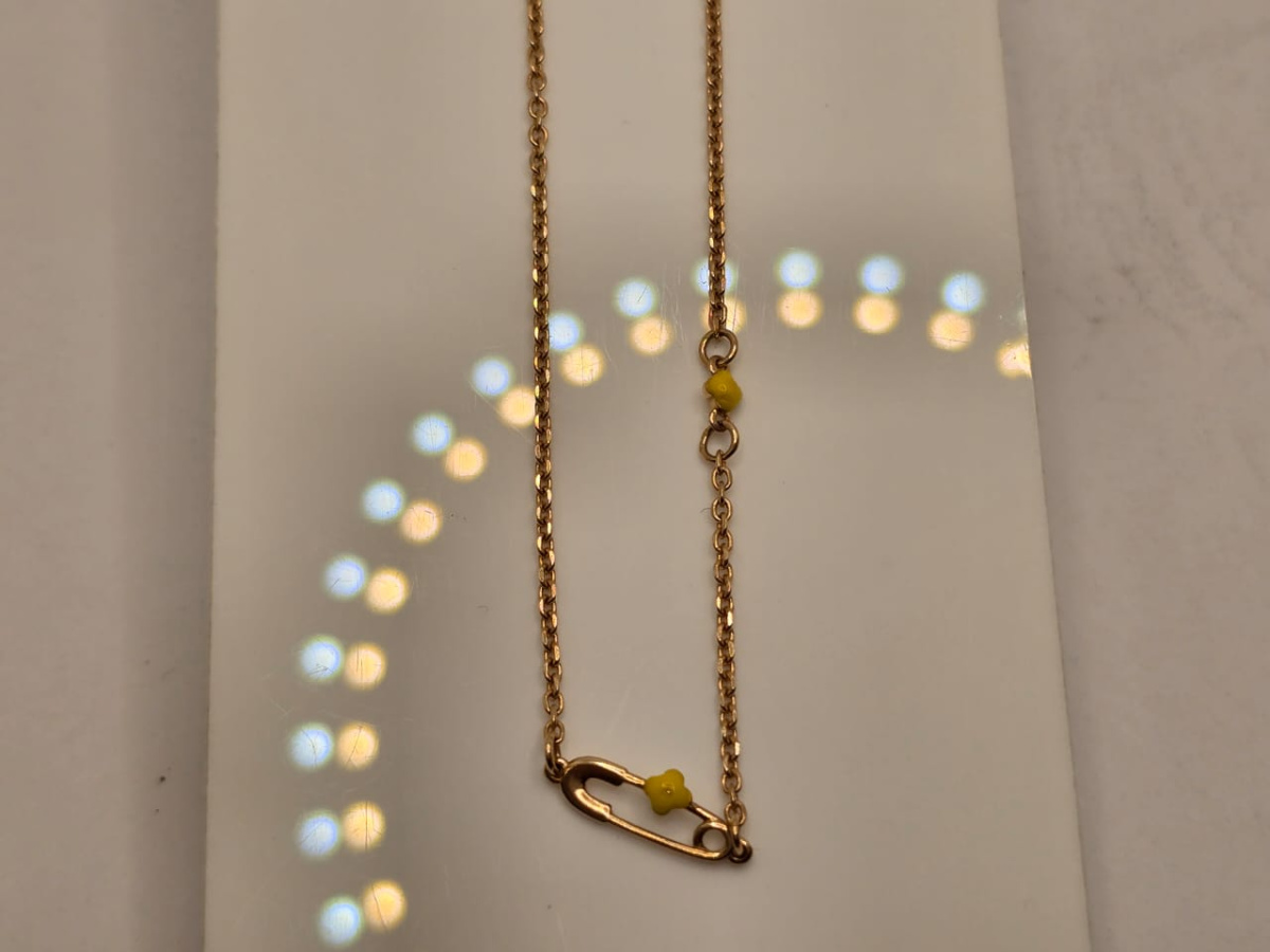 Б585 БРАСЛЕТ С КАМНЯМИ (Au 585)