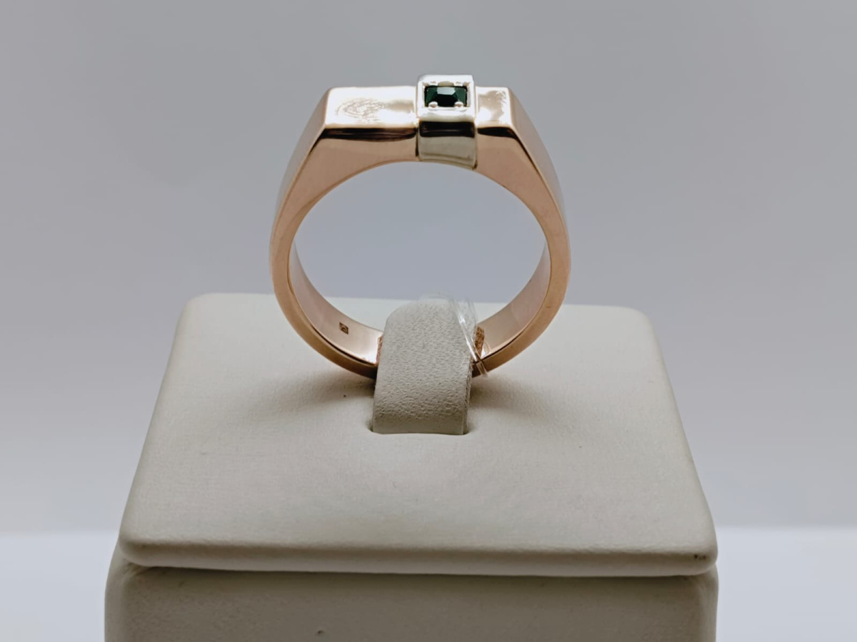 31-0313-О КОЛЬЦО ПЕЧАТКА с камнем (Au 585)