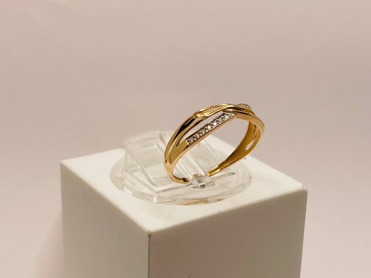 КОЛКМИ585 КОЛЬЦО С КАМНЯМИ (Au 585)