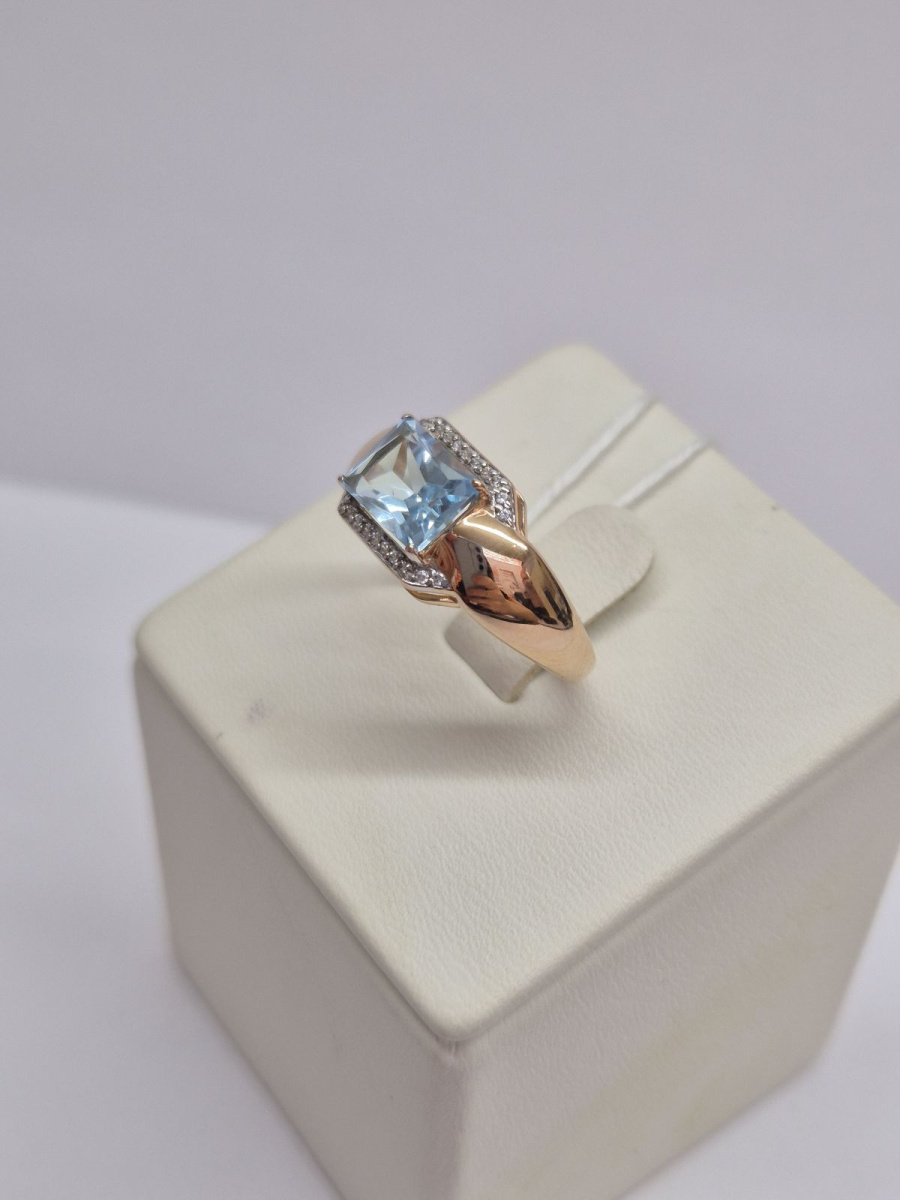 КОЛКМИ585 КОЛЬЦО С КАМНЯМИ (Au 585)