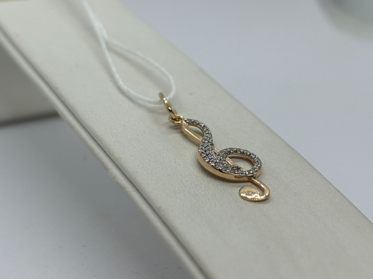 ПОДКМИ585 ПОДВЕСКА С КАМНЯМИ (Au 585)