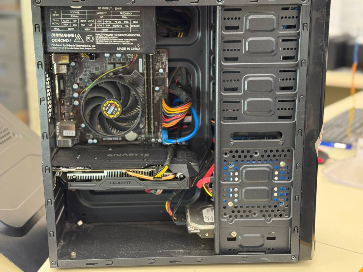 Системный блок Irbis; Core i5-7400, GeForce GTX 1060 3GB, 8 Гб, 128 Гб, Нет