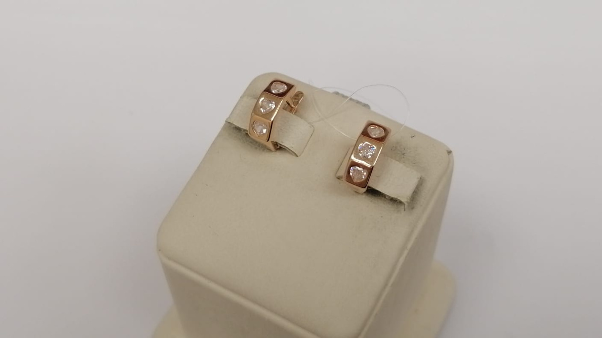 СЕРЬГИ С КАМНЯМИ (Au 585)