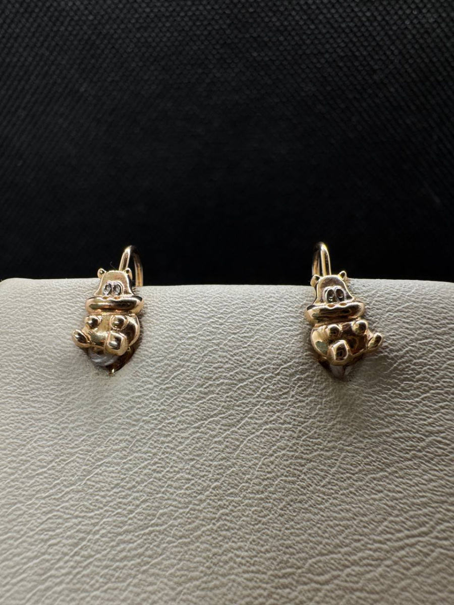 СЕРЬГИ БЕЗ КАМНЯ (Au 585)