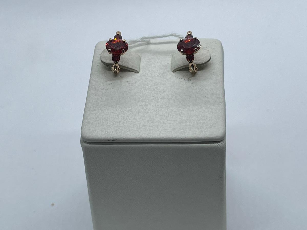 СКМИ585 СЕРЬГИ С КАМНЯМИ (Au 585)