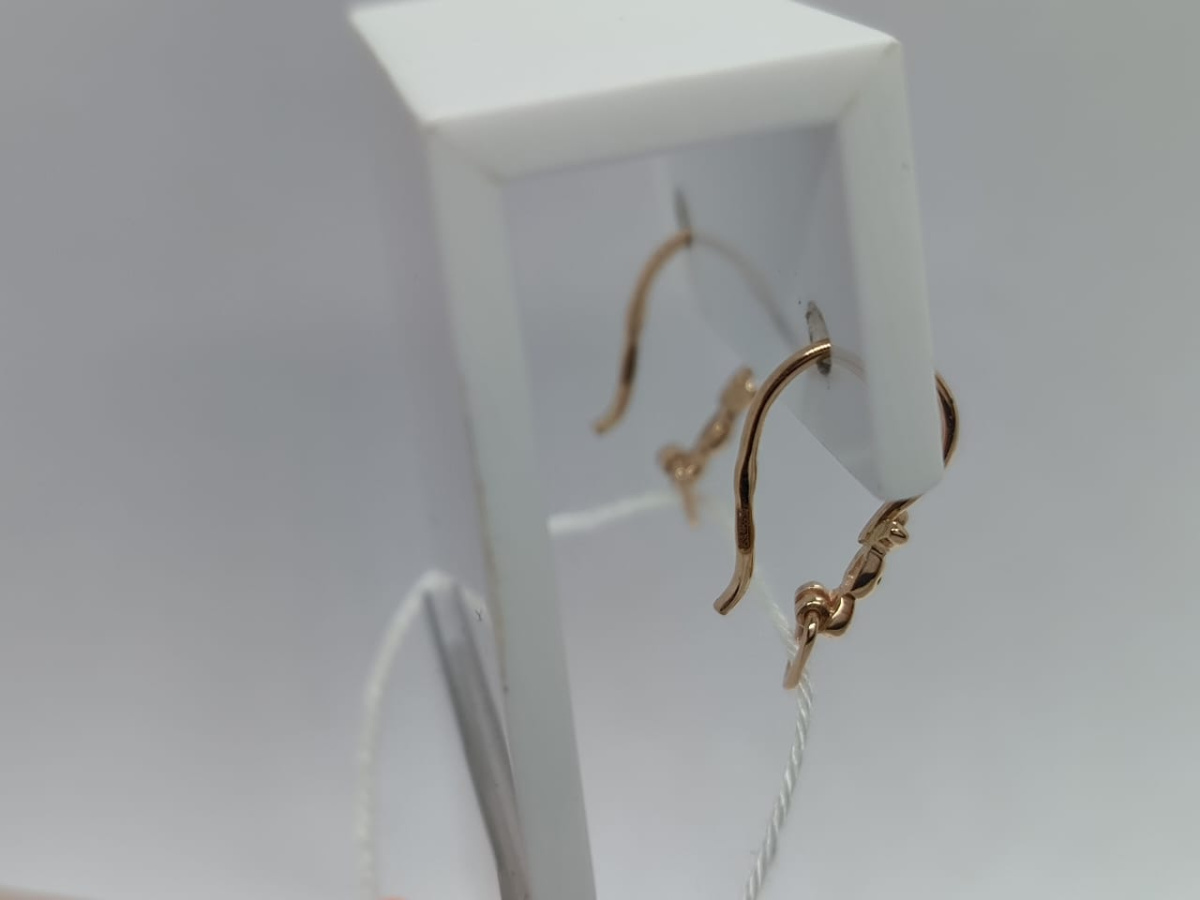 СЕРЬГИ БЕЗ КАМНЯ (Au 585)