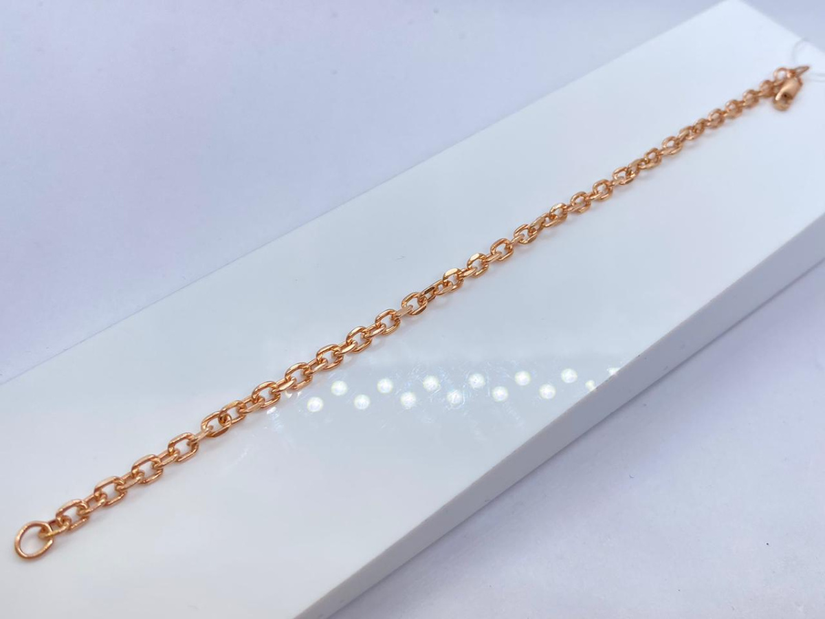 БРАСЛЕТ ПУСТОТЕЛЫЙ Якорное (Au 585)