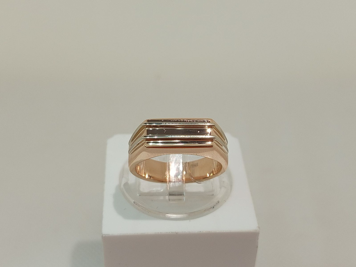 01-0038 КОЛЬЦО ПЕЧАТКА без камня (Au 585)