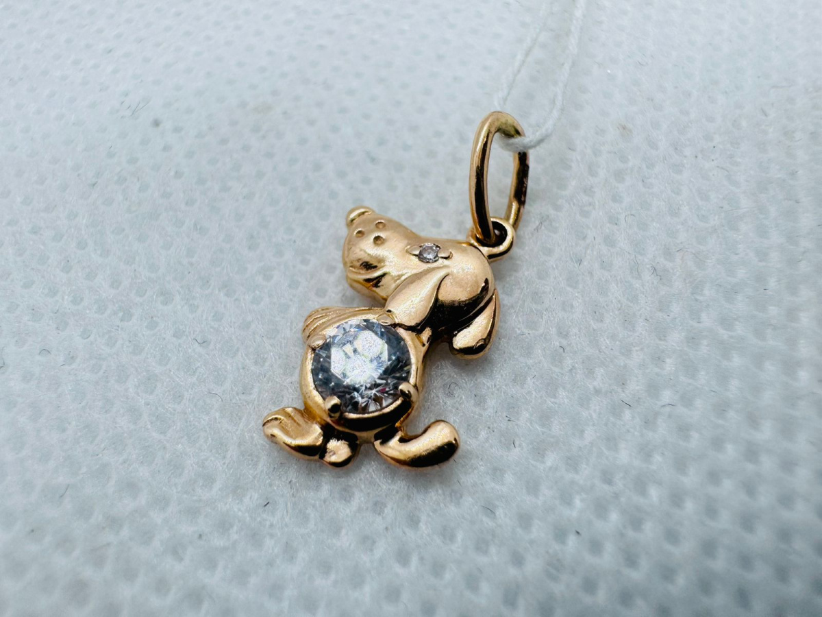 ПОДКМ585 ПОДВЕСКА С КАМНЕМ (Au 585)