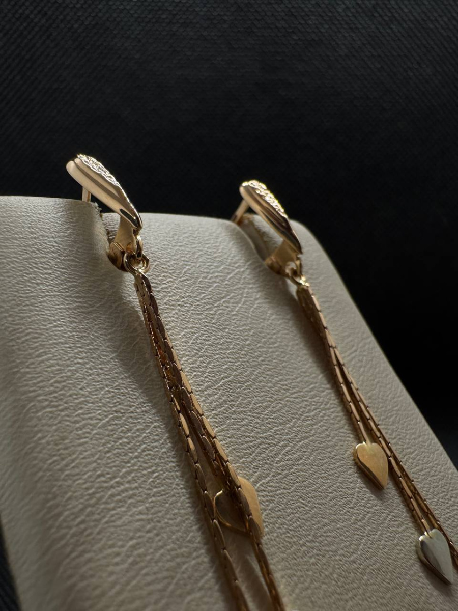 СБКМ585 СЕРЬГИ БЕЗ КАМНЯ (Au 585)