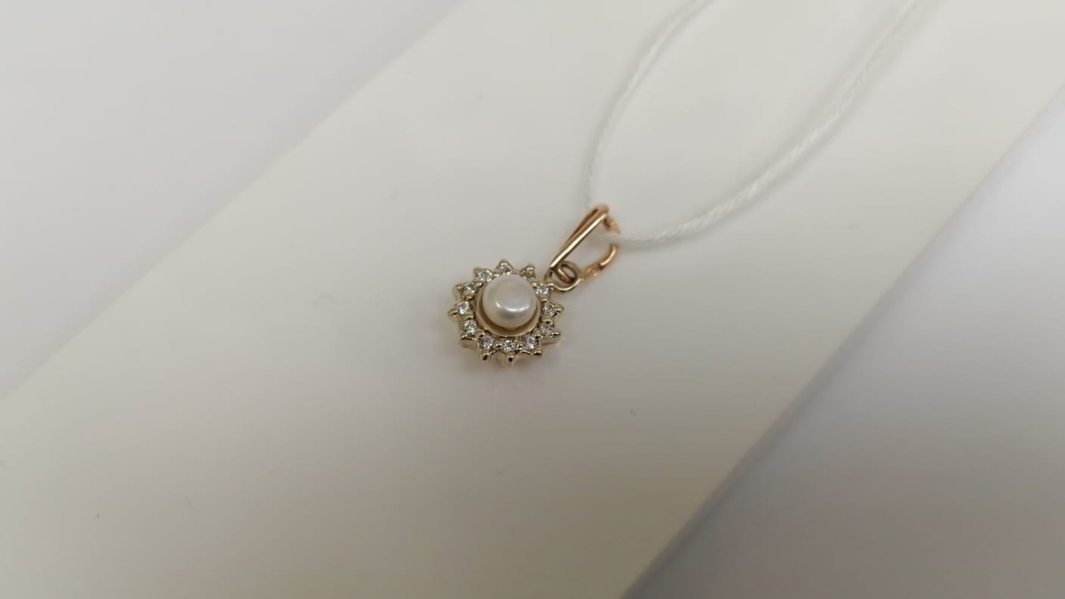 ПОДВЕСКА С КАМНЯМИ (Au 585)