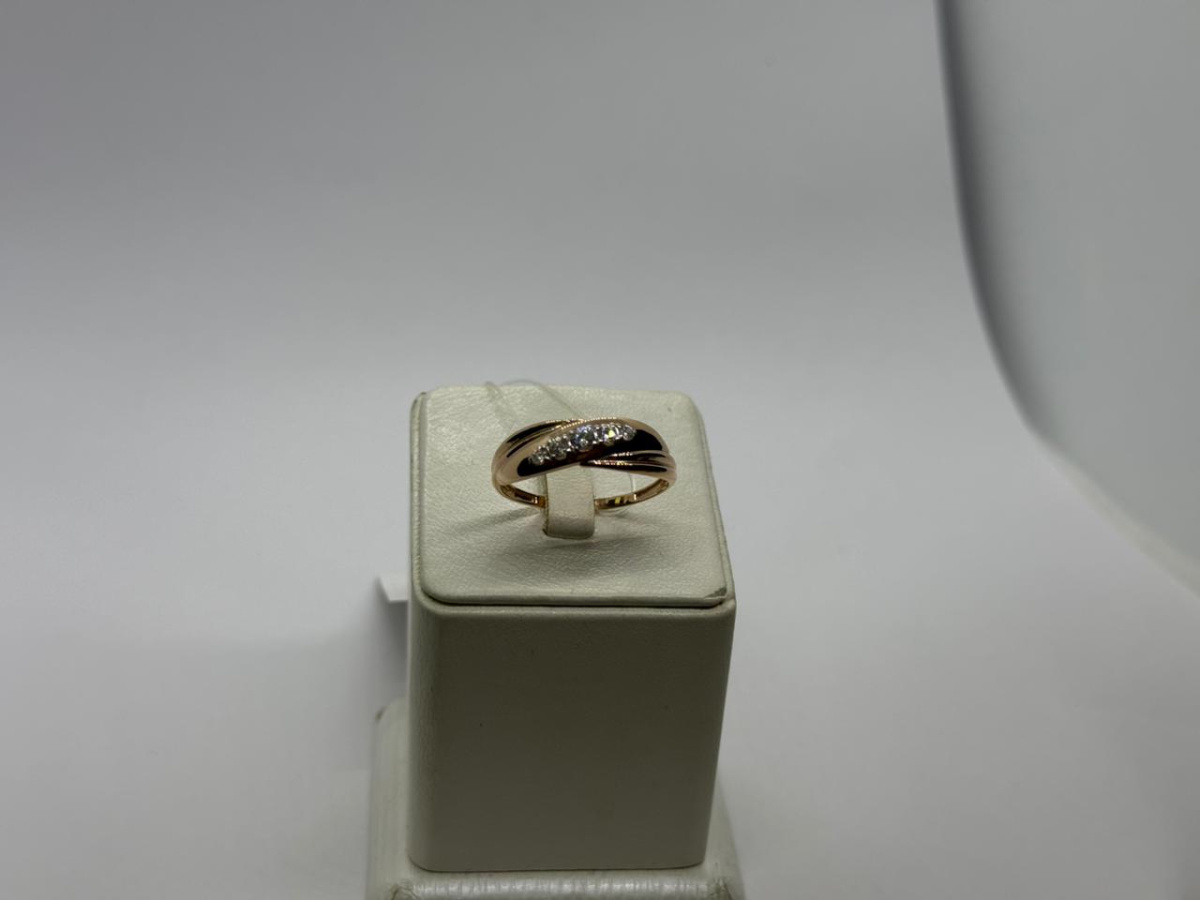 КОЛЬЦО С КАМНЯМИ (Au 585)