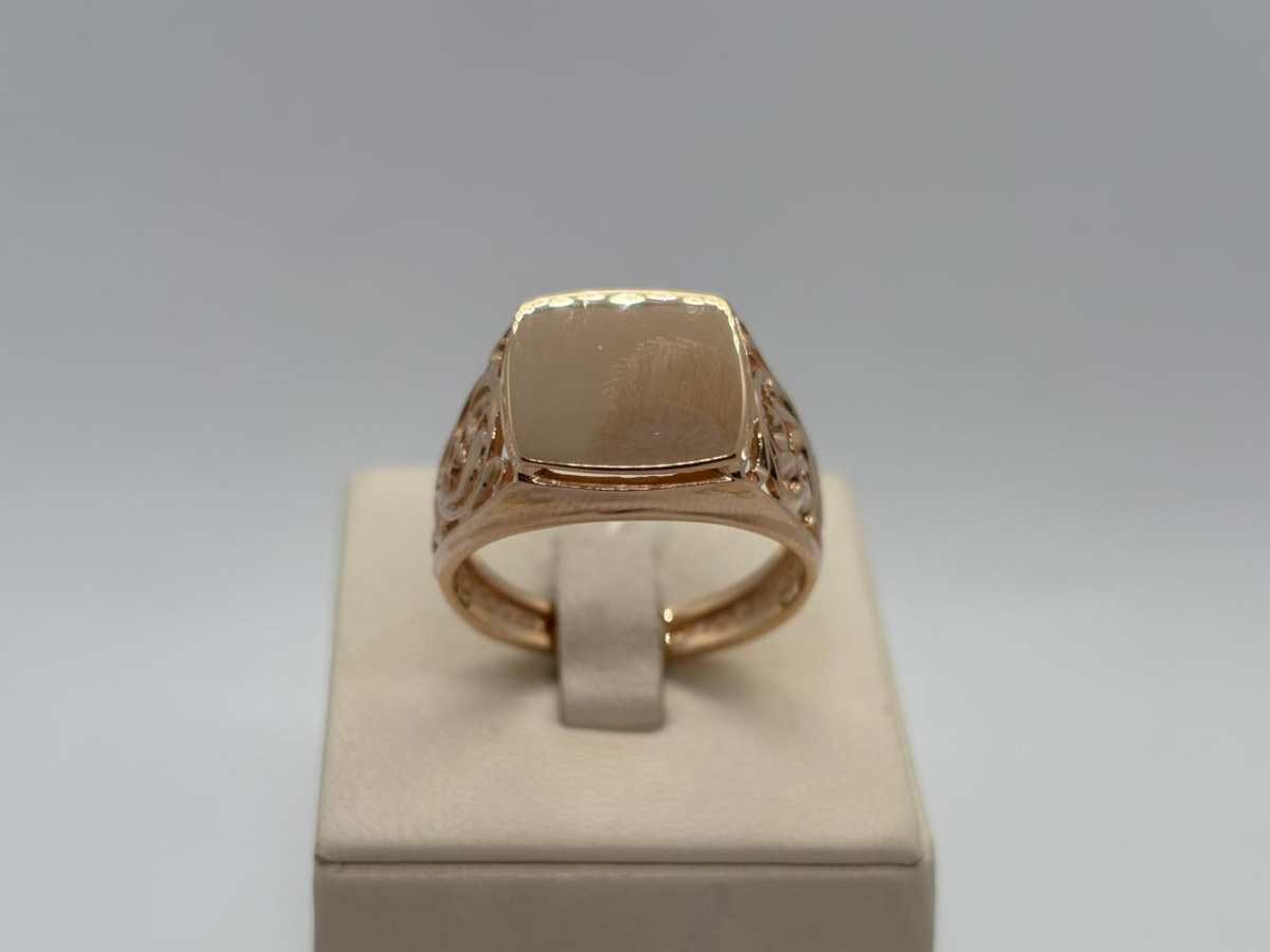 КОЛЬЦО ПЕЧАТКА без камня (Au 585)