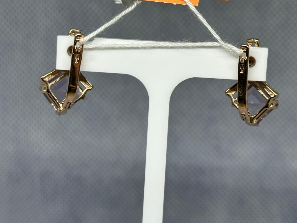 СЕРЬГИ С КАМНЯМИ (Au 585)