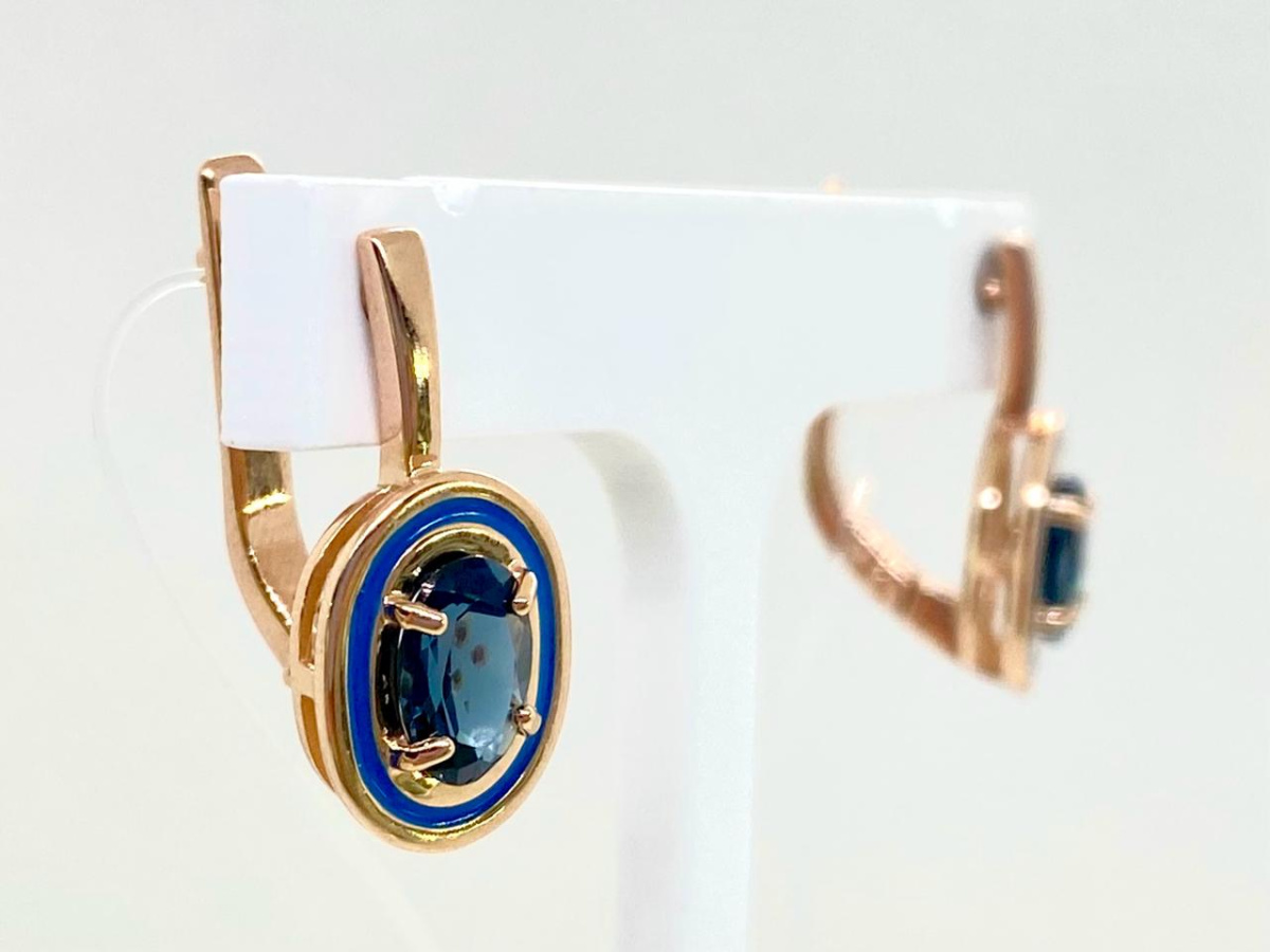 51-320-02509-2 СЕРЬГИ С КАМНЕМ (Au 585)