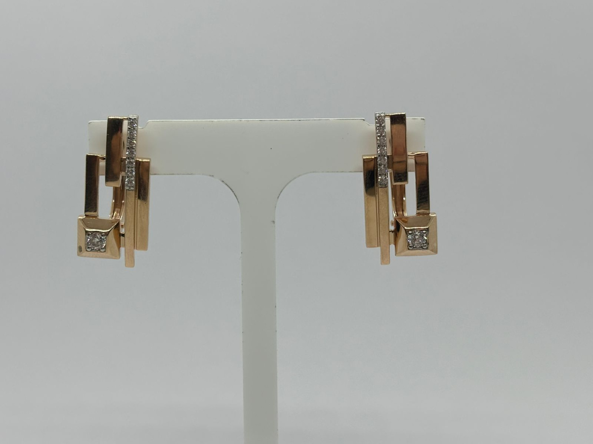 СЕРЬГИ С КАМНЯМИ (Au 585)