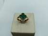 110110 м КОЛЬЦО МАЛАХИТ (Au 585)
