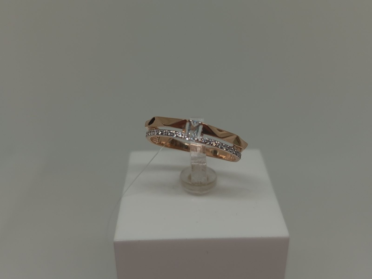 КОЛЬЦО С КАМНЯМИ (Au 585)