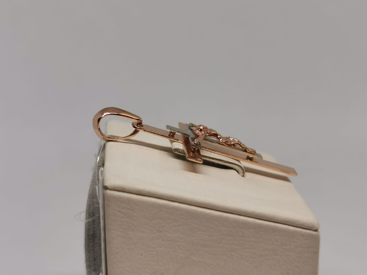 ПОДВЕСКА КРЕСТ без камня (Au 585)