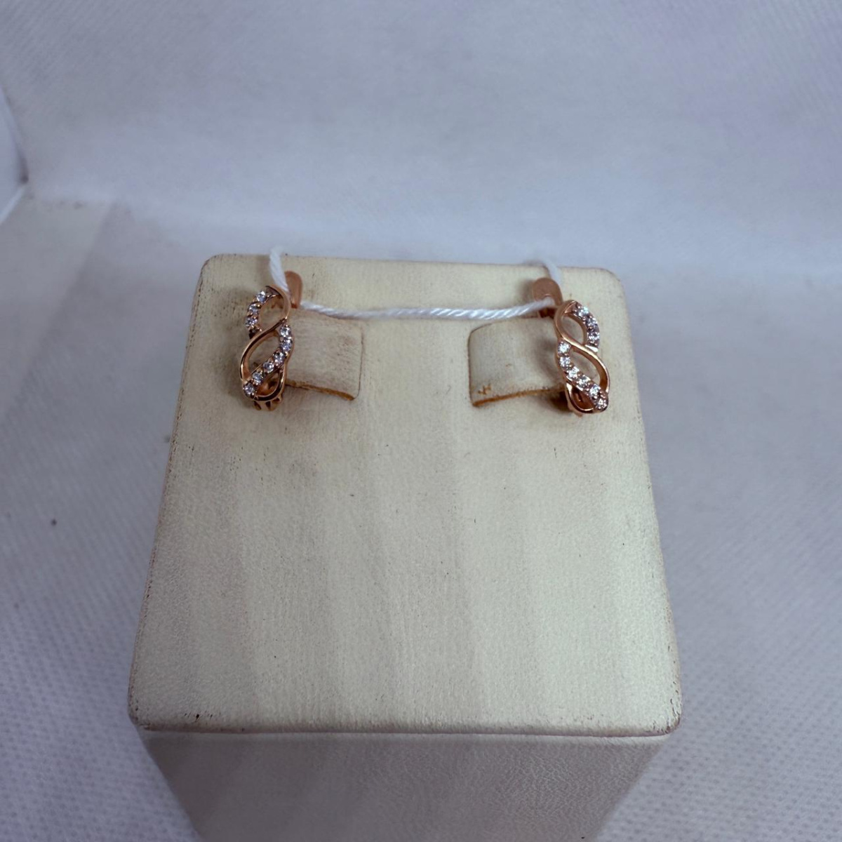 СКМИ375 СЕРЬГИ С КАМНЯМИ (Au 375)