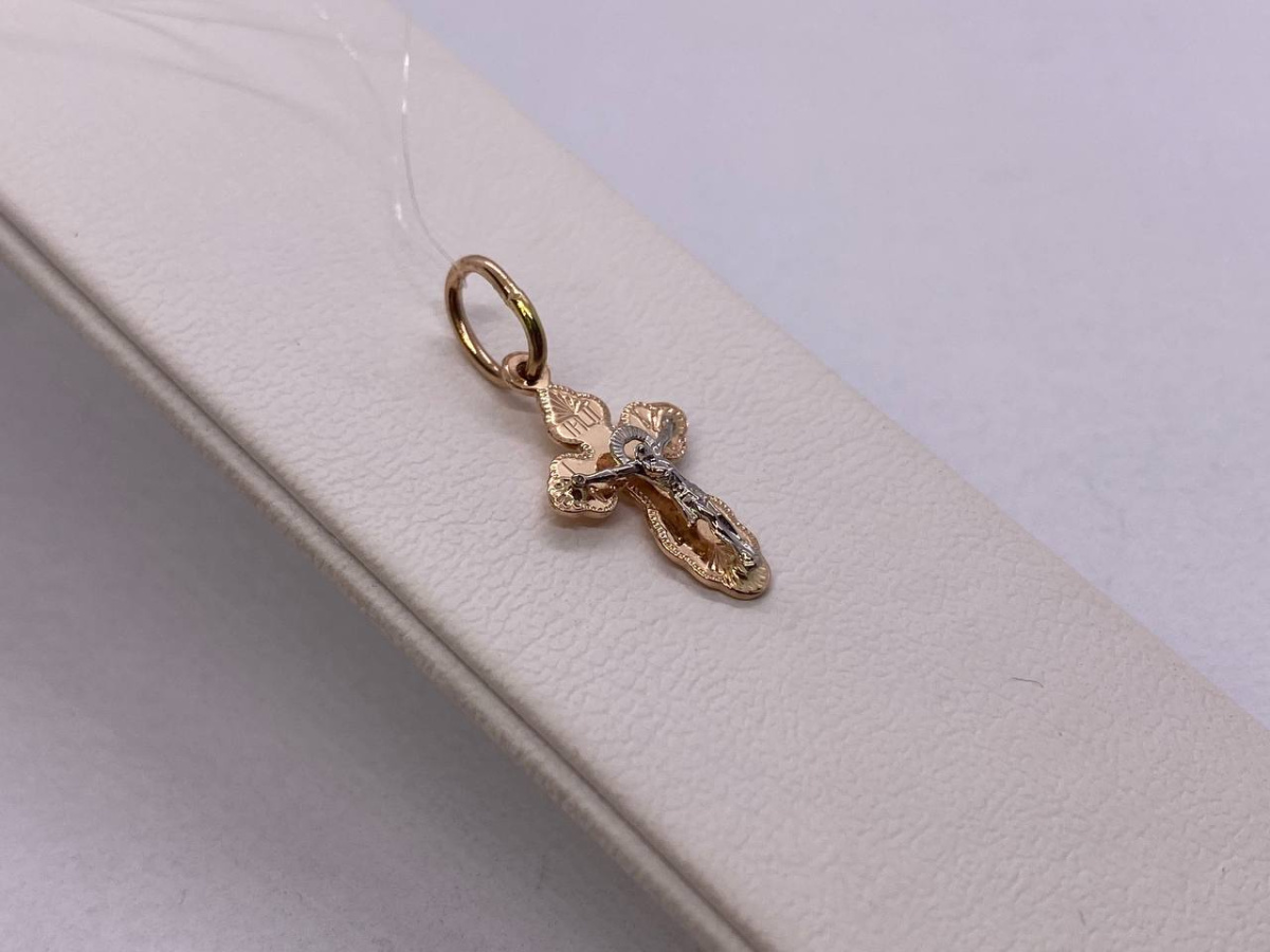 810-00117-10-00-00-02 ПОДВЕСКА КРЕСТ без камня (Au 585) 810-00117-10-00-00-02 ПОДВЕСКА КРЕСТ без камня (Au 585)