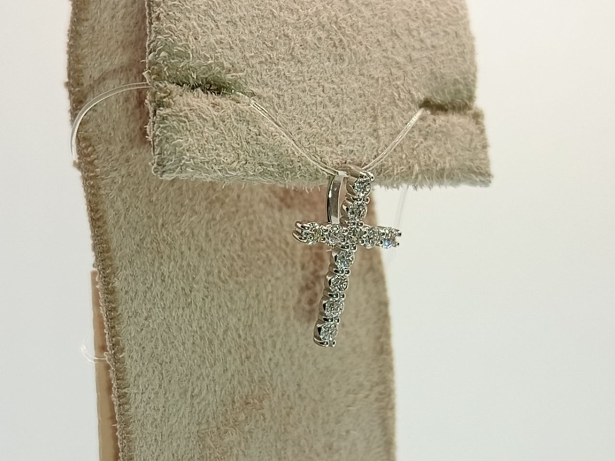 ПОДВЕСКА КРЕСТ Бриллиант (Au 585)