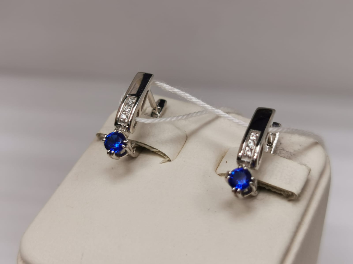 СЕРЬГИ С КАМНЯМИ (Au 585)