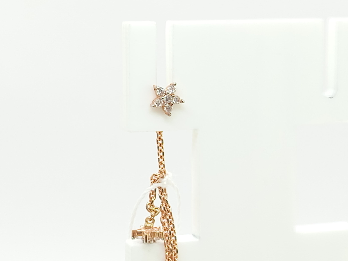 4322 СЕРЬГИ ПРОДЕВКИ с камнями (Au 585)